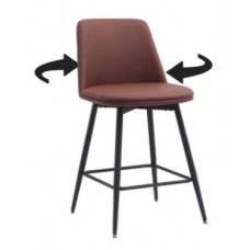 Oslo Swivel Bar Chair - Grey