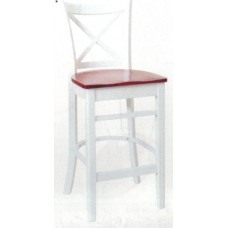Cross Back Barstool - 27 Inches High