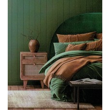 Arch Queen Bedhead - Green Velvet