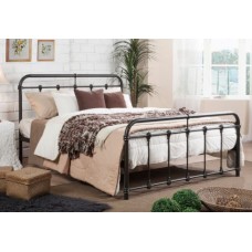 Chanel Black Metal Bed - Double