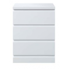 Polar 3 Drawer Bedside