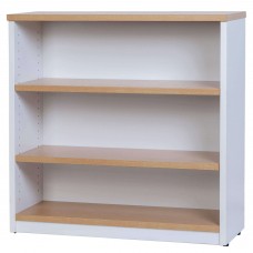 Logan Bookcase 900 x 900 - White/Oak