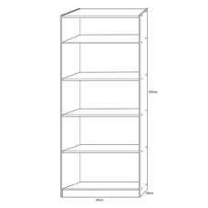 Style Bookcase - Four Shelves