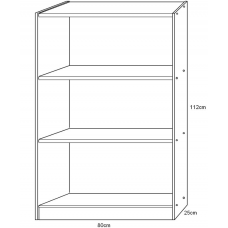 Style Bookcase - Two Shelves