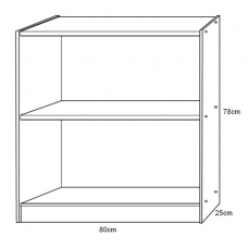 Style Bookcase - One Shelf Style Bookcase - One Shelf