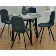 Stacey Five Piece Dining Suite - Concrete