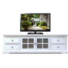 New Hampton 2000 Entertainment Unit - White
