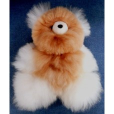 Auskin Baby Alpaca Bear - Brown and White