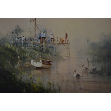 Angling Club by Robert Hagen - Limited Edition Print