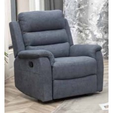 New Edison Recliner - Steel Blue