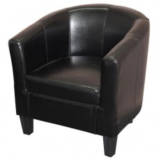 Tasman Tub Chair - Black PU