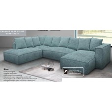 Kyra Corner Modular Lounge - Watergreen