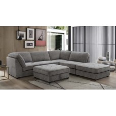 Sanctuary Corner Lounge - Dark Grey / Sapphire