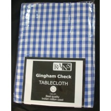 Gingham Check Tablecloth - 130x180 cm Blue