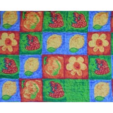 Seersucker Bright Fruit Tablecloth - 130 x 185 cm