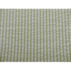 Seersucker Fine Stripes Tablecloth - 145 x 230 cm - Lime Green