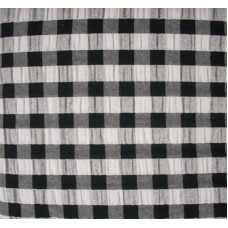 Seersucker Gingham Tablecloth - Square - 145 x 145 - Black