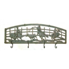 Cast Aluminum Wall Art/Coat Rack - Campdrafting