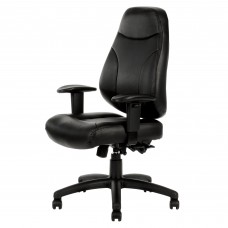 Preston Black PU Office Chair