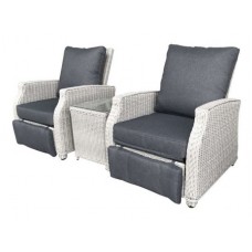 Ava Three Piece Reclining Chat Setting