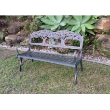 Cast Iron Bench - Two Trees