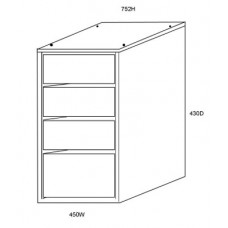 Style Wardrobe Insert - Four Drawers