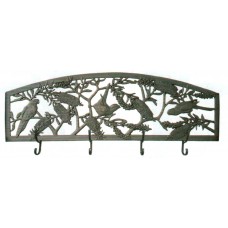 Cast Aluminum Wall Art/Coat Rack - Rosella